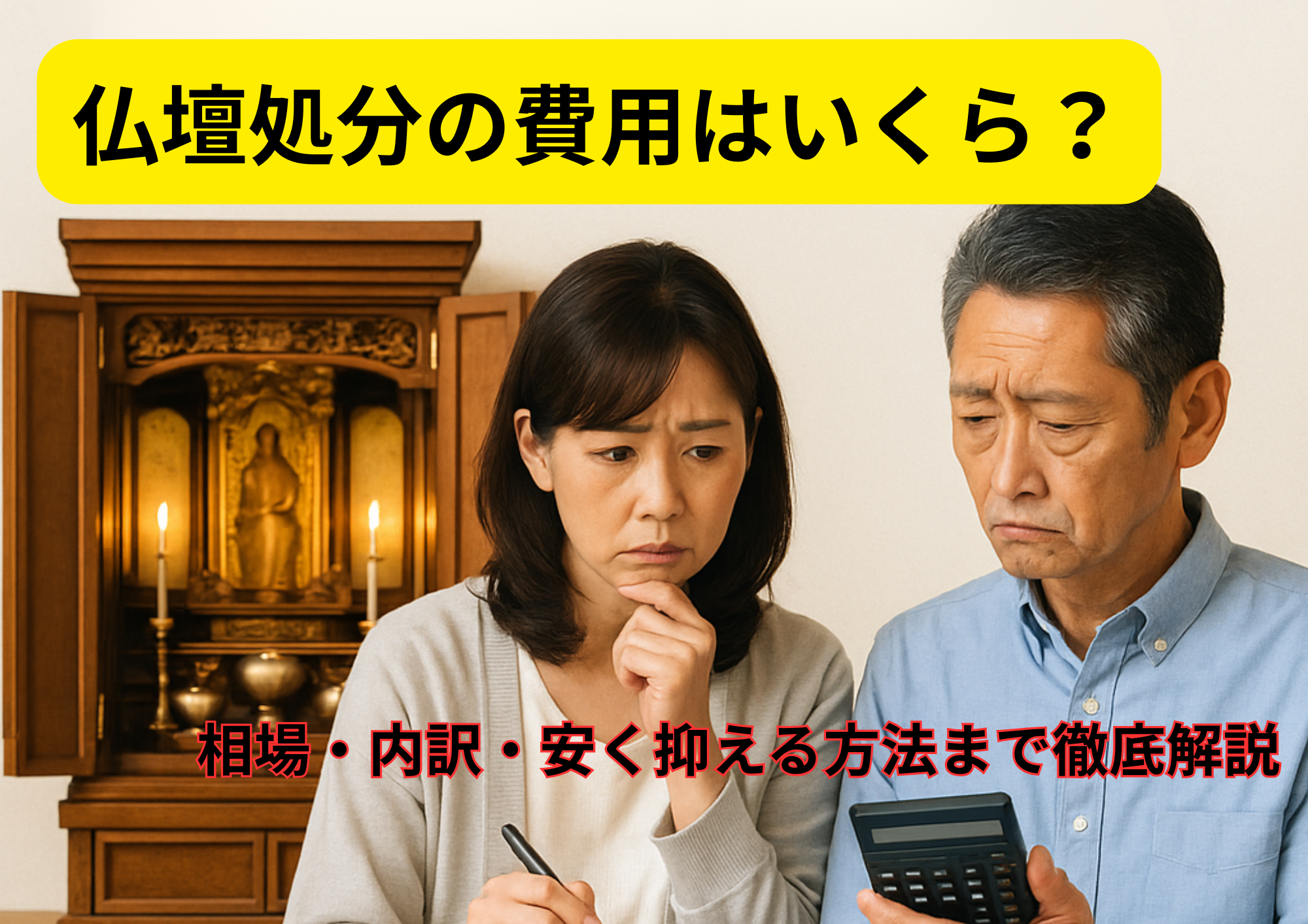 仏壇処分　費用